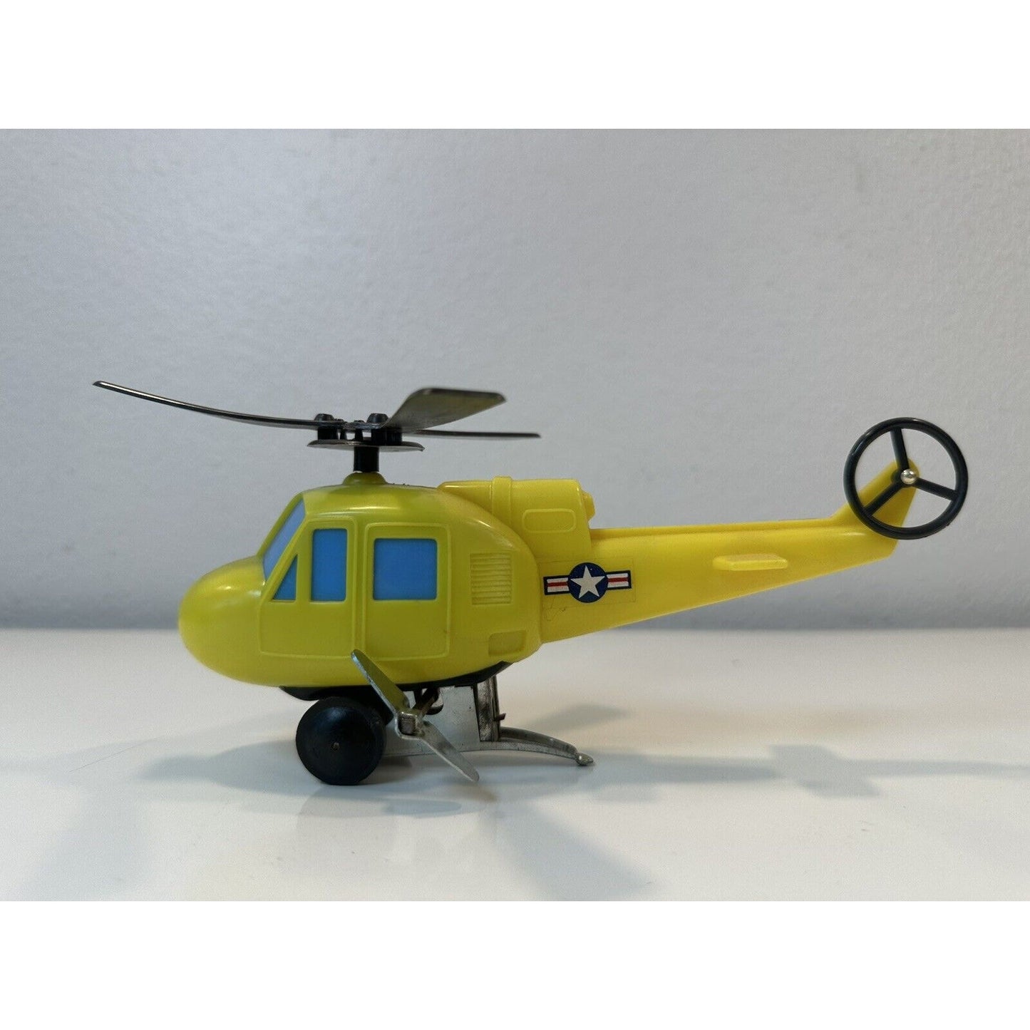 VINTAGE *NEW* 1960's Wind up Helicopter Plastic Toy Hong Kong