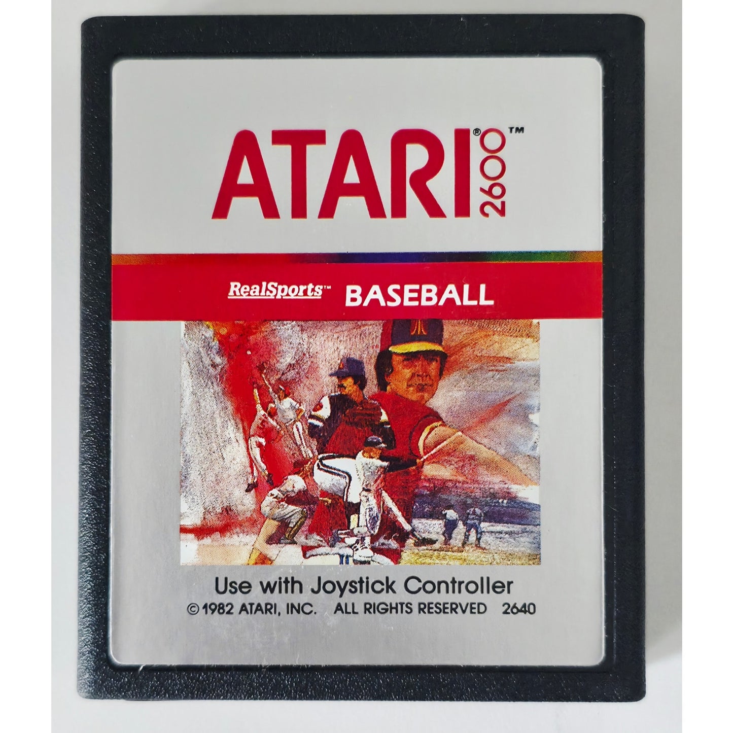 Atari 2600 1982 Baseball Video Game NOS Open Box with Wear Unsold Dealer Stock
