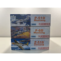VINTAGE *NEW* DRAGON 1:32 Warbirds Series Mustang Set #3201, 3202, 3205 P-51DX2/F-6D