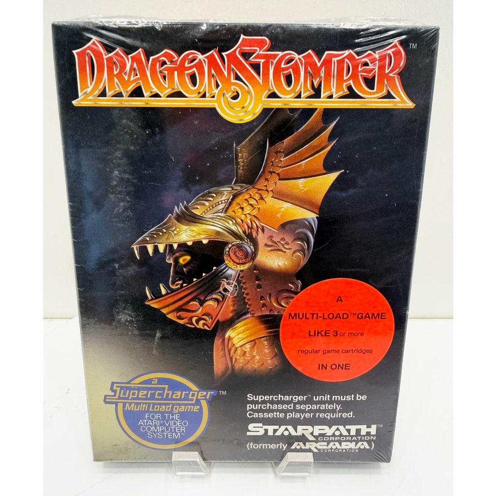 Atari 1982 Starpath DRAGONSTOMPER Game NOS Shrink-wrapped Unsold Dealer Stock