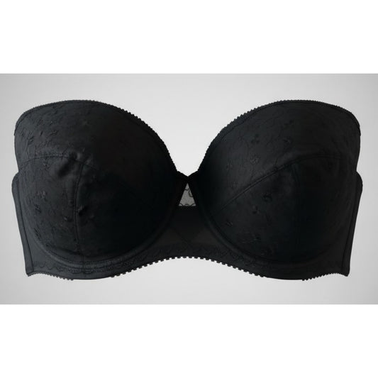 VINTAGE *NEW* 1960's Stephanie Women's Black Padded Strapless Bra Size 36B USA