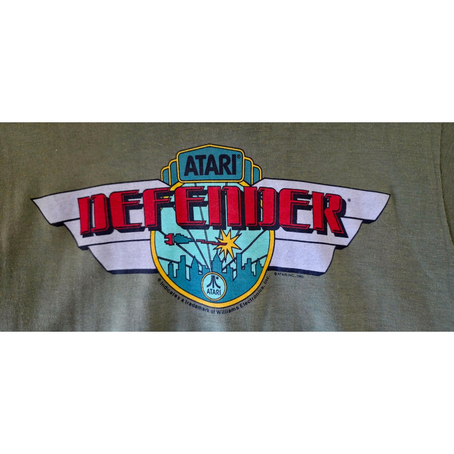 Vintage NEW Original 1980's Atari 'Defender' Dealer Promo T-Shirt Adult M