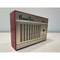VINTAGE *NEW* Grand Prix Deluxe Hi-Fi Red Transistor AM Pocket Radio