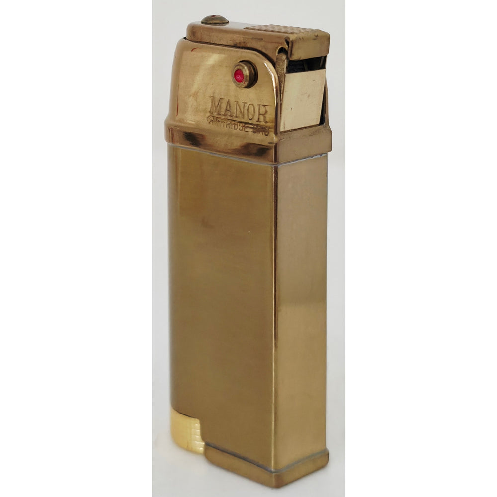 VINTAGE *NEW* 1960's Manor Gold Butane Lighter Japan