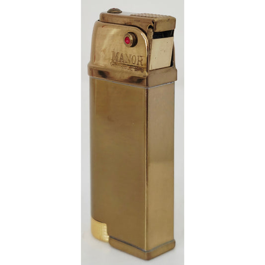 VINTAGE *NEW* 1960's Manor Gold Butane Lighter Japan