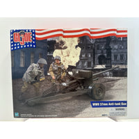 VINTAGE *NEW* 2002 GI Joe WWII 37MM Anti-Tank Gun Set Hasbro SEALED