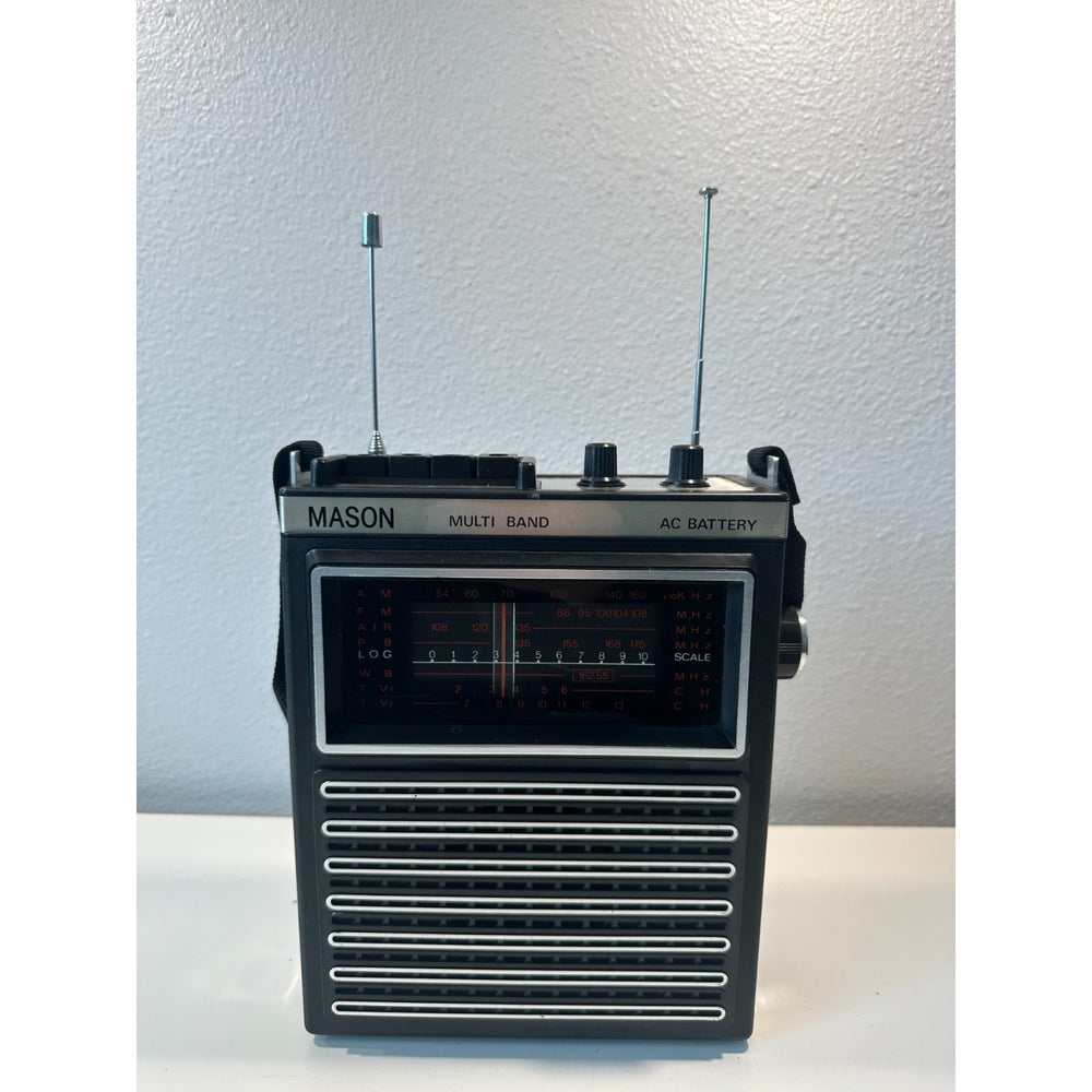 VINTAGE *NEW* 1970's Mason Multi-Band AM-FM-TV-Air-PB-Weather Solid State Radio