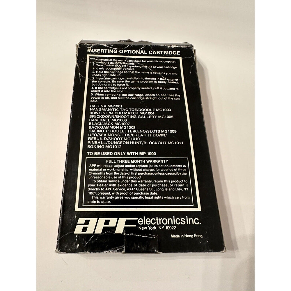 VINTAGE *NEW* 1978 APF MP1000 Casino 1:Roulette, Keno, Slots Games