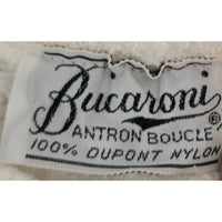VINTAGE *NEW* 1960's Women's White Button Down Sweater by DuPont 100% Nylon Sz L