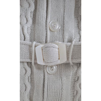 VINTAGE *NEW* 1970's Beige Women's Sweater Vest with Belt 100% Acrylic Size 36