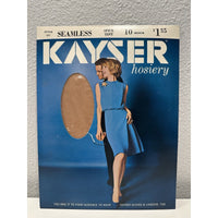 VINTAGE *NEW* Kayser Hosiery-Seamless-Spice Tint-1pair-Sz10M