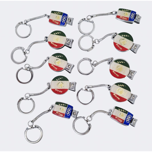 VINTAGE *NEW * 1968 Mexico Olympics Nail Clippers With Key Chain Set of 10