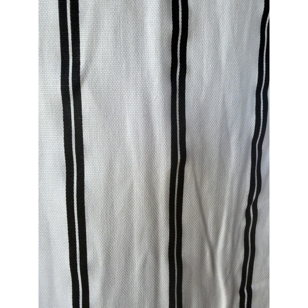 VINTAGE *NEW* 1960's Black/White Striped Waist Tie Romper Size 14 (Fits like 6-8)