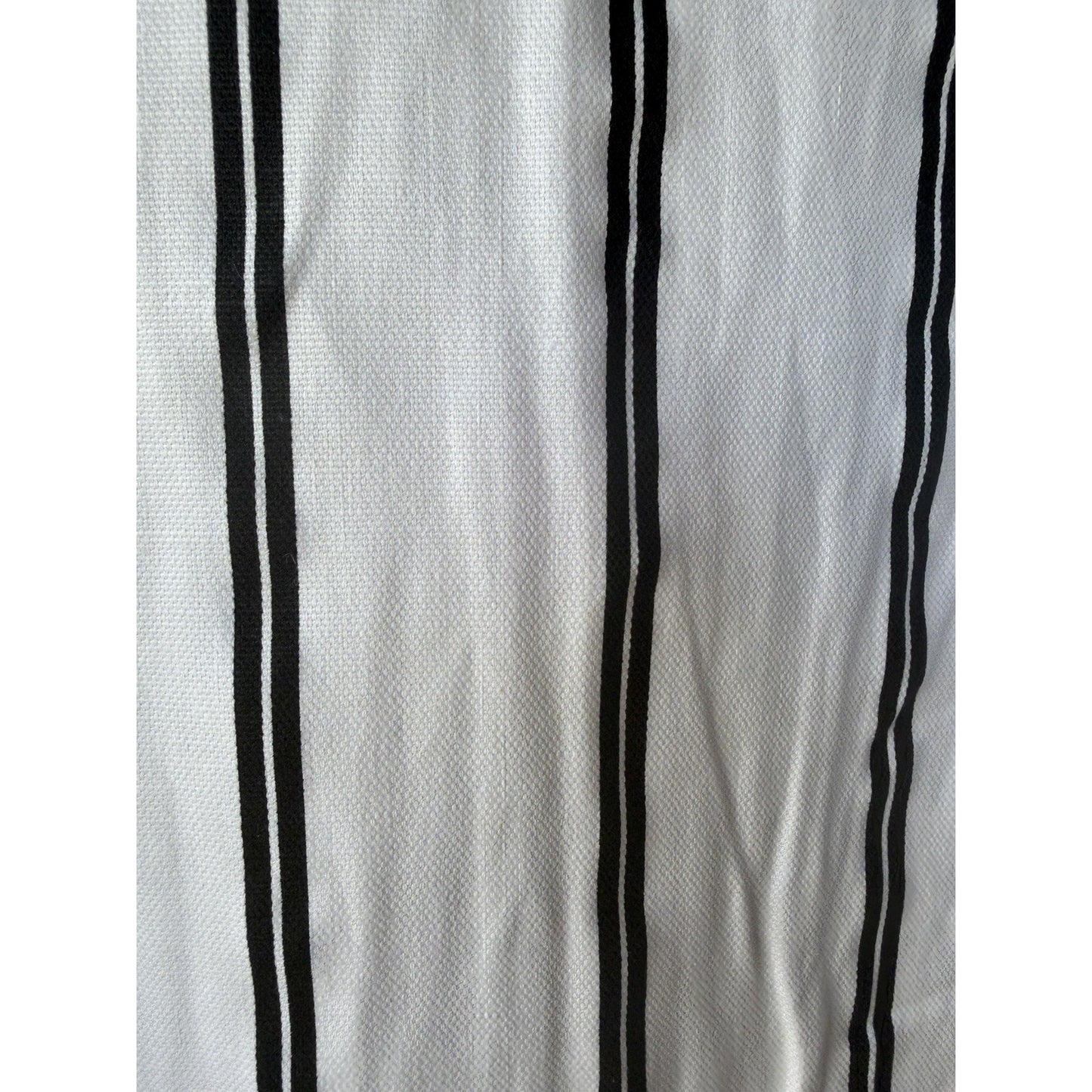 VINTAGE *NEW* 1960's Black/White Striped Waist Tie Romper Size 14 (Fits like 6-8)