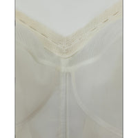 VINTAGE *PRISTINE* 1960's Women's Sheer Cream Bustier Top | Bra Size 42C