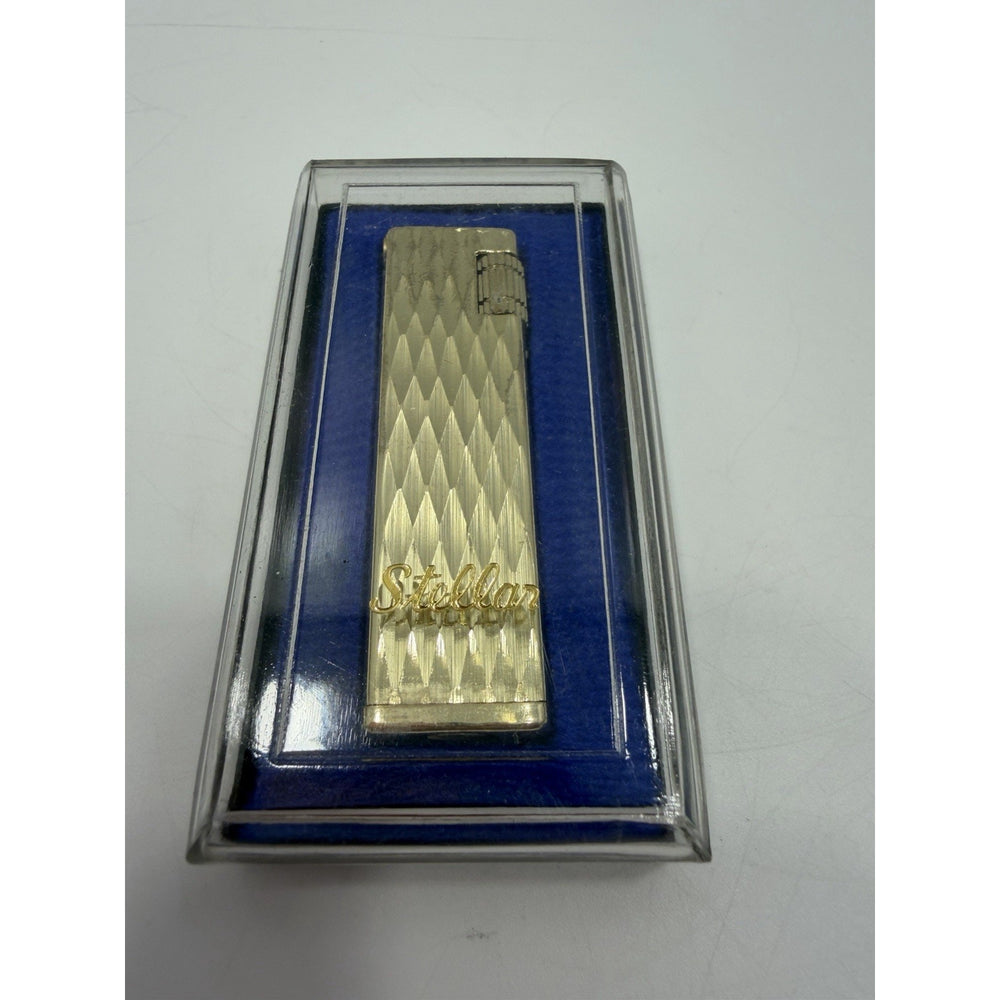 VINTAGE *NEW* 1950's Stellar Gold Textured Super Lighter