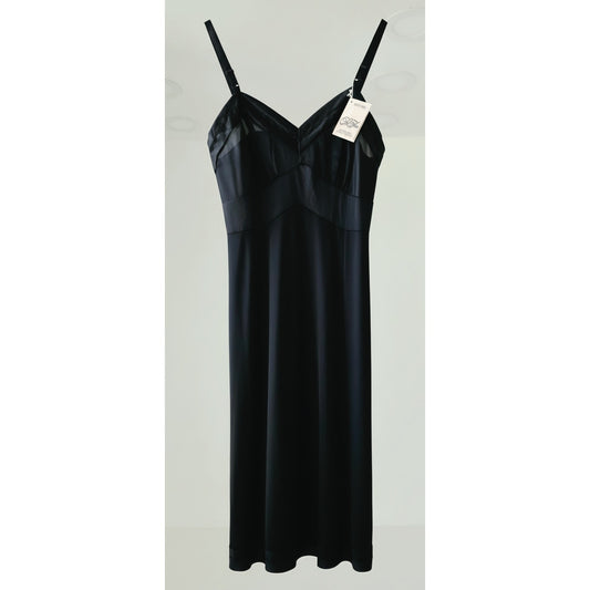 VINTAGE *NEW* 1960's Top Form Women's Black Slip Dress Size 32
