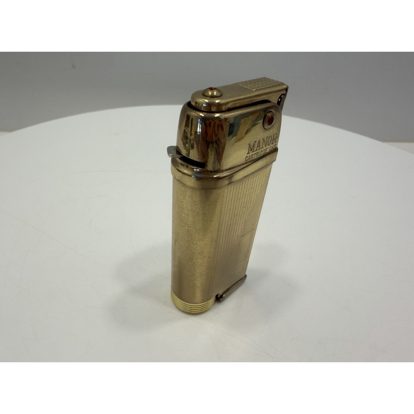 VINTAGE *NEW* 1960's Manor Gold Butane Lighter