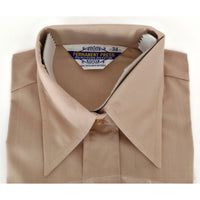 VINTAGE *NEW* 1970's Women's Tan Button Down Safari Shirt Size 34