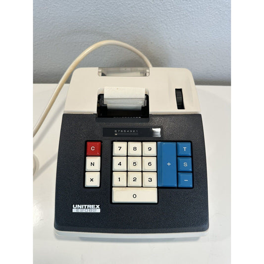 VINTAGE *NEW* Unitrex Eiko Electric E2082 10-Key Adding Machine Printer