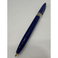 VINTAGE *NEW* Set of 3 Kwik Klik Ballpoint Pens in Case Blue/Silver USA