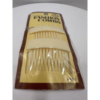 VINTAGE *NEW* 1975 Goody #8050 Kant-Slip Fashion Combs Cream USA