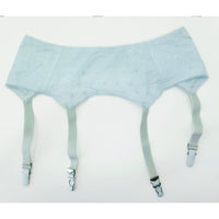 VINTAGE *NEW* 1960's Women's Light Blue Garter Belt w/Flowers Size L Lot of 3