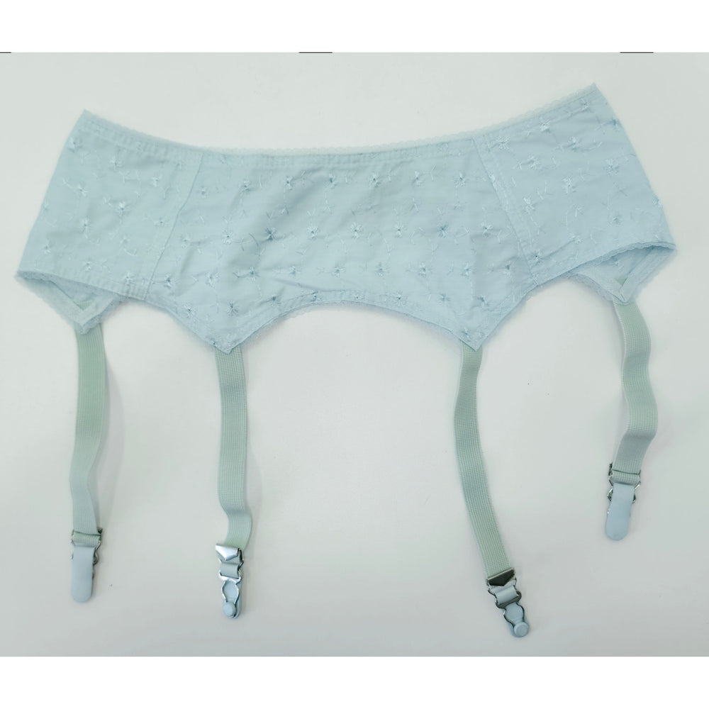 VINTAGE *NEW* 1950's Women's Light Blue Garter w/Flowers Size M