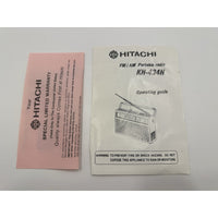 VINTAGE *NEW* 1970's Hitachi KH-434H FM/AM Portable Radio