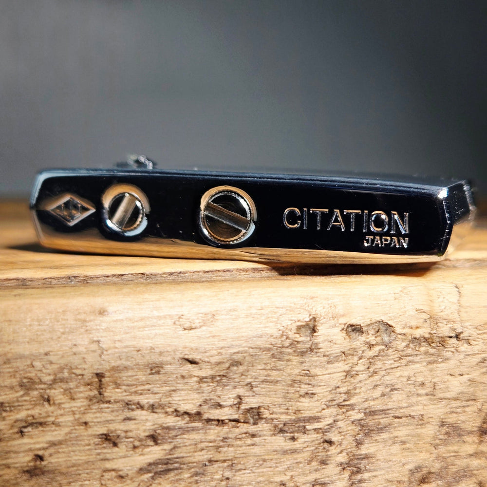 VINTAGE *NEW* 1960's Citation Silver Sleek Lighter Japan
