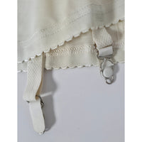 VINTAGE *PRISTINE* 1960's Cupid Women's White Shapewear Girdle w/ Garters Size M