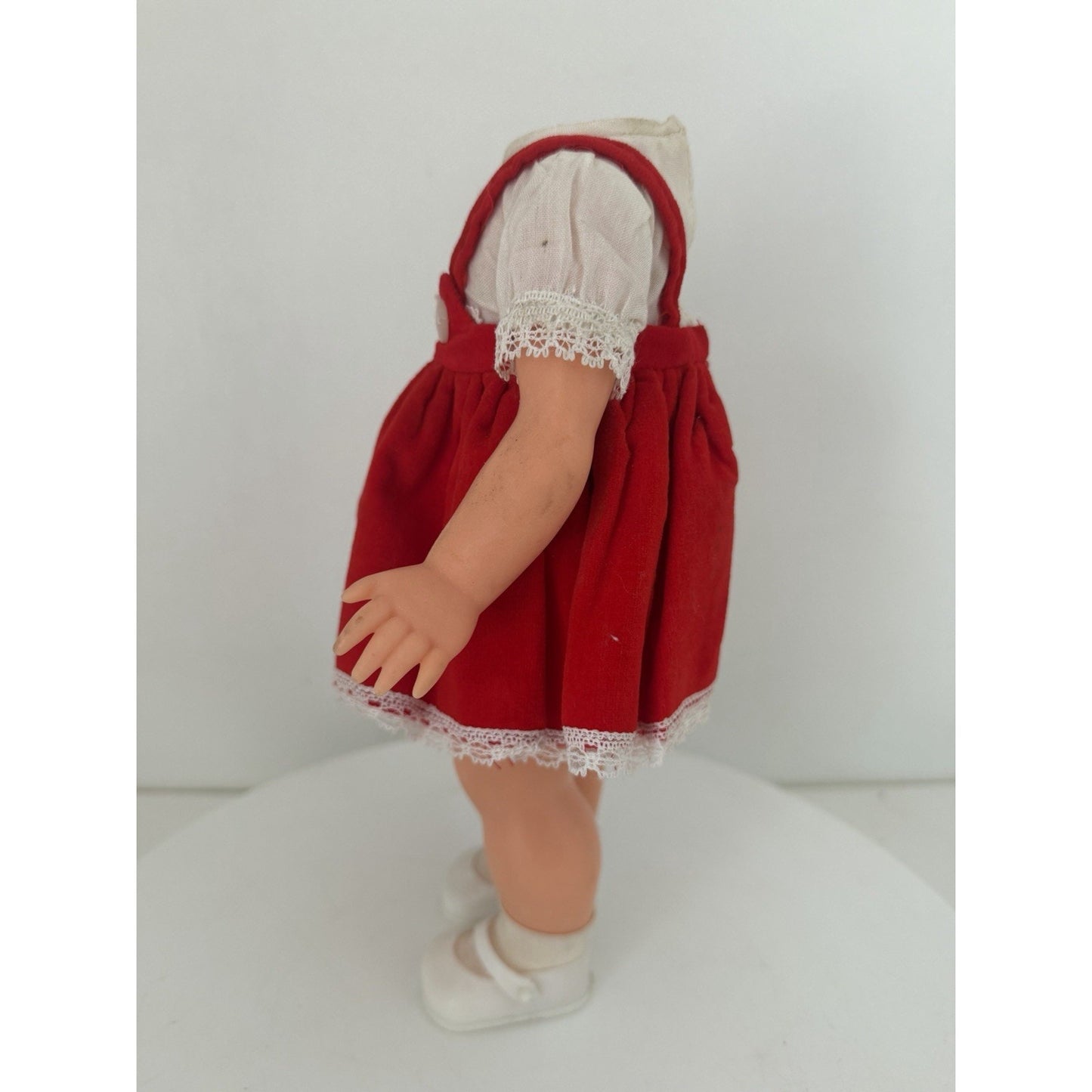 VINTAGE 1960's Headless Doll in Red Dress- Great Prop!