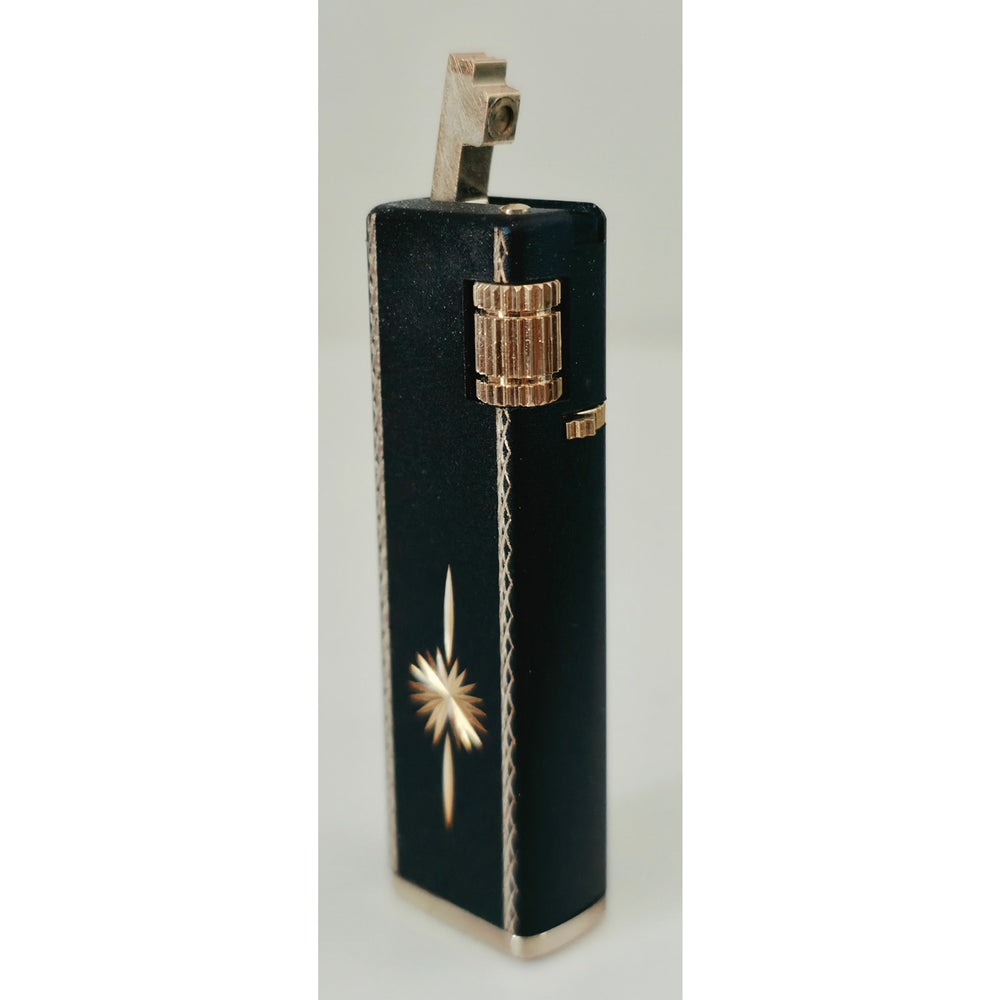 VINTAGE *NEW* 1950's Imperial Black and Gold Butane Lighter