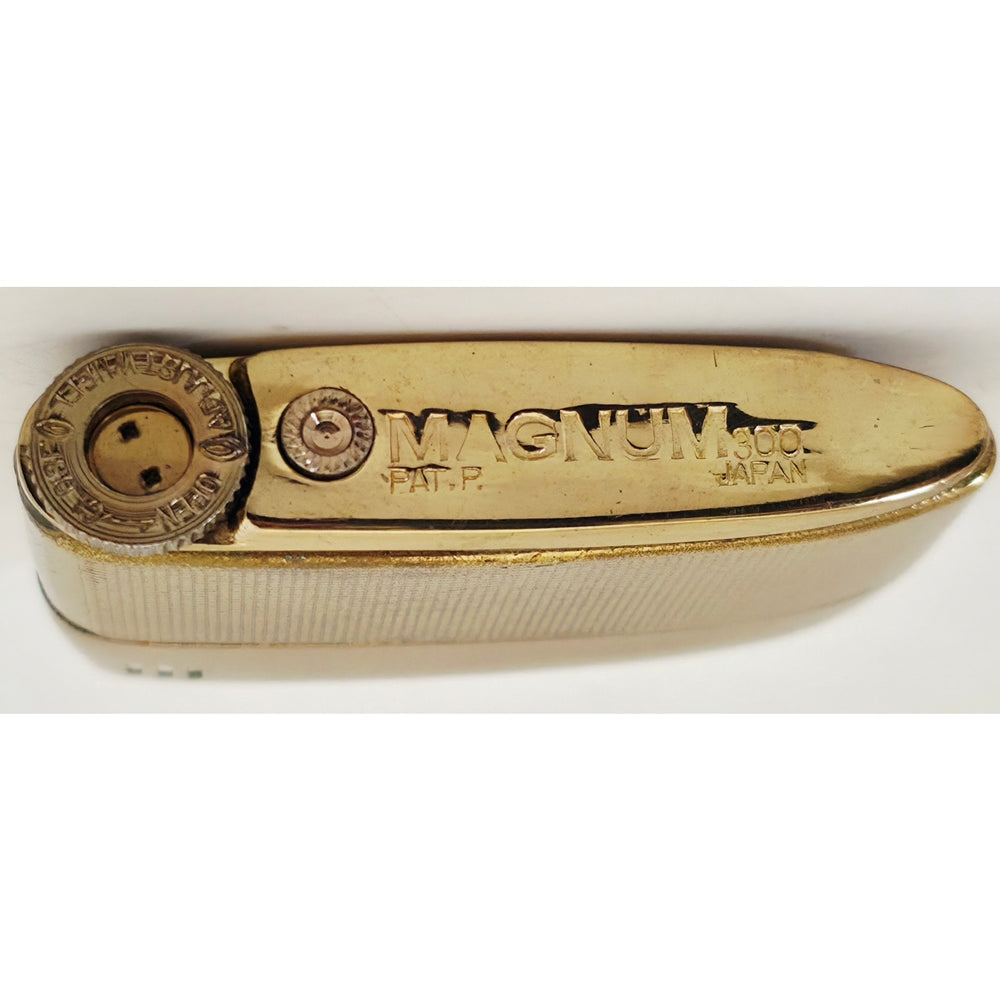 VINTAGE *NEW* 1960's Magnum 300 Gold Textured Super Lighter Japan