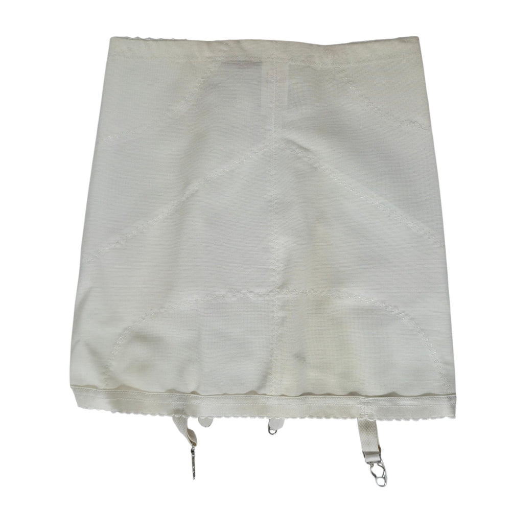VINTAGE *NEW* 1960's Women's White High-Waisted Girdle with Garter Size L
