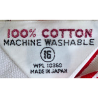 VINTAGE *NEW* 1960's Red &White Striped Waist Tie Romper Size 16 Japan