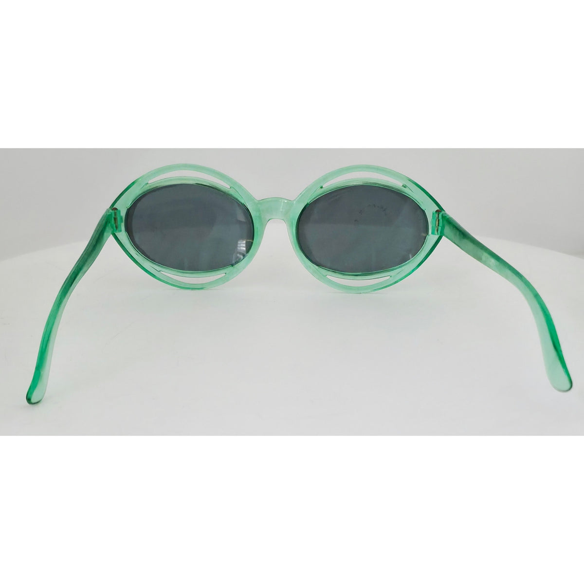 VINTAGE *NEW* 1970's Solarex Green Frame Gray Lens Sunglasses USA