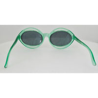 VINTAGE *NEW* 1970's Solarex Green Frame Gray Lens Sunglasses USA