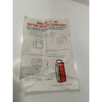 VINTAGE *NEW* 1970's Battery Operated Fluorescent Lantern Camping Boating Emergency