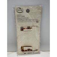 VINTAGE *NEW* 1975 Goody Kant-Slip Acetate Side Combs Wavy Tortoise USA