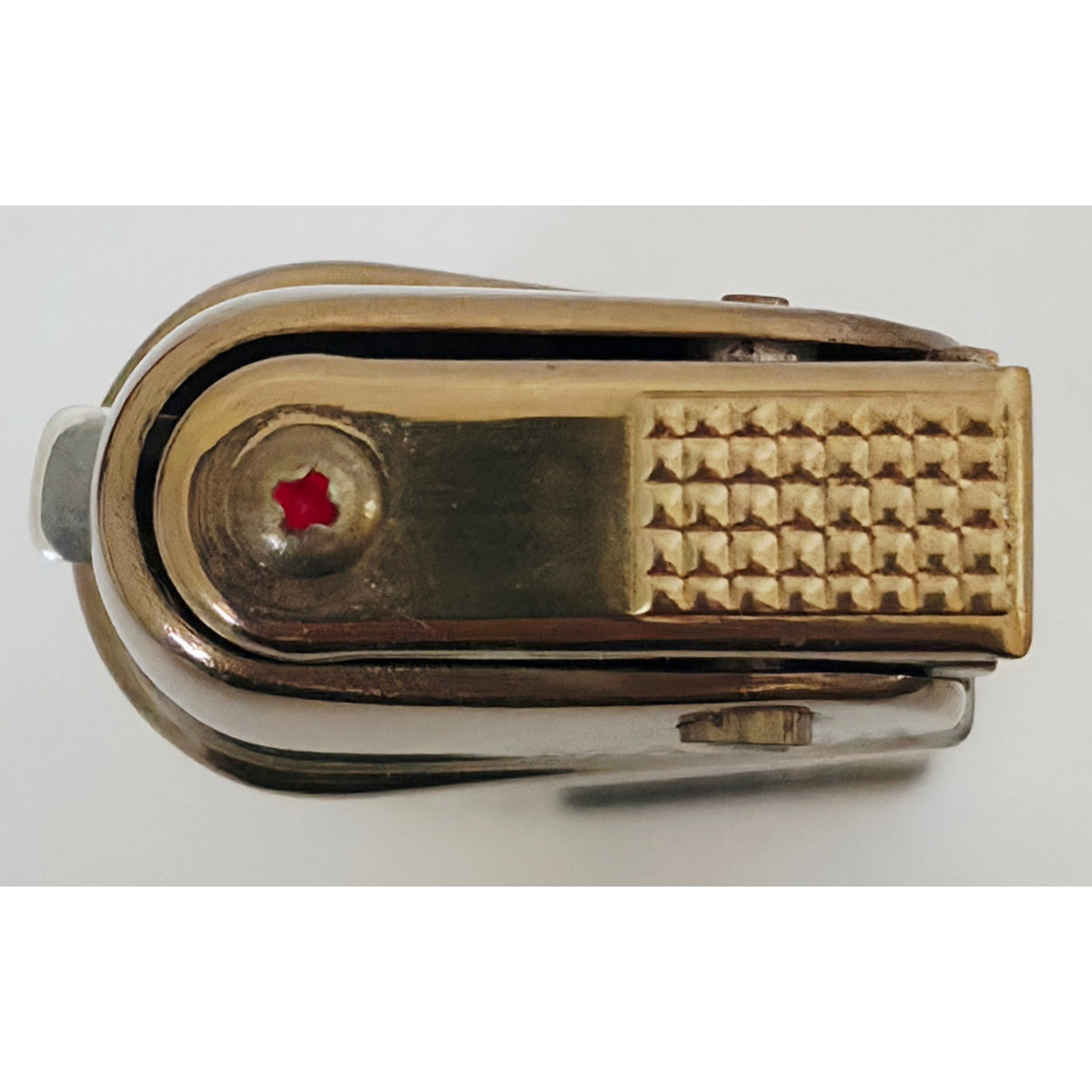 VINTAGE *NEW* 1960's Manor Gold Striped Butane Lighter Japan