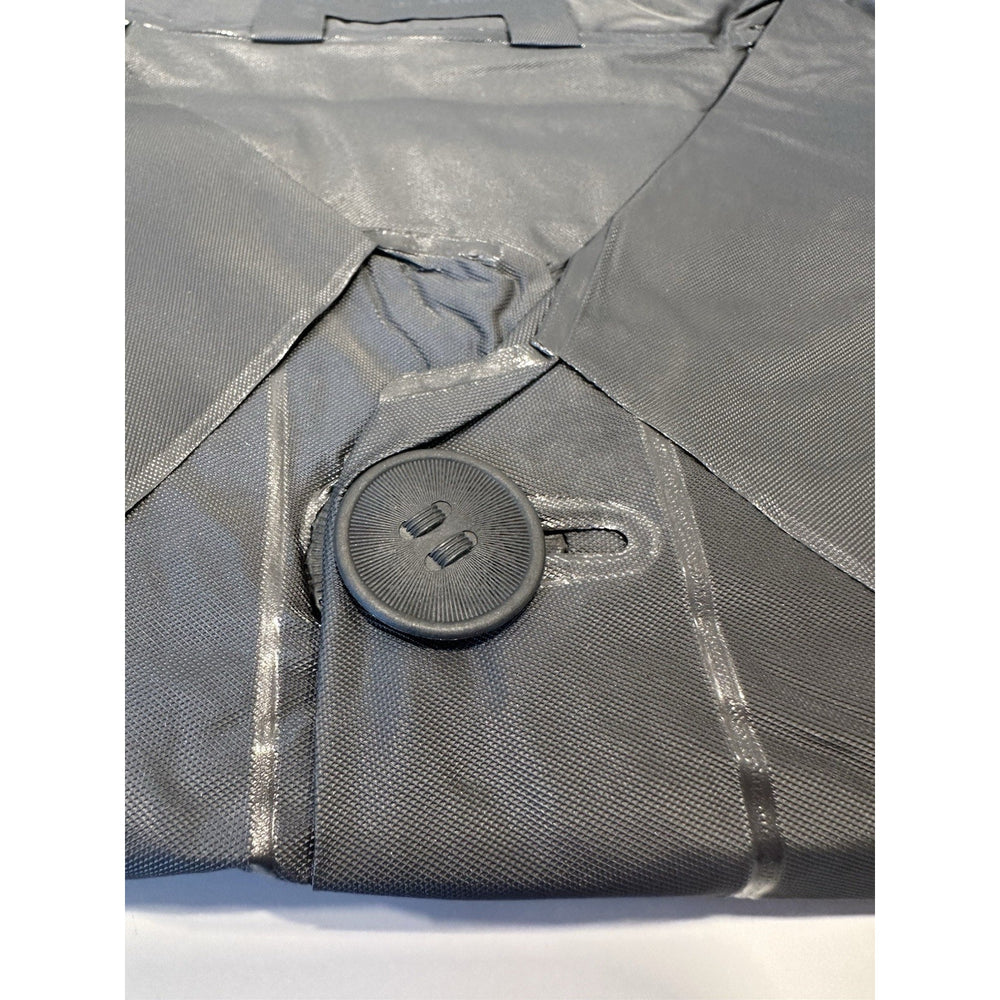 VINTAGE *NEW* 1950s Men's Vinyl Raincoat Heavy Weight Button Front - S
