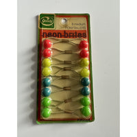 VINTAGE *NEW* 1980's Goody Ponytail Holders Medium Neon Brites