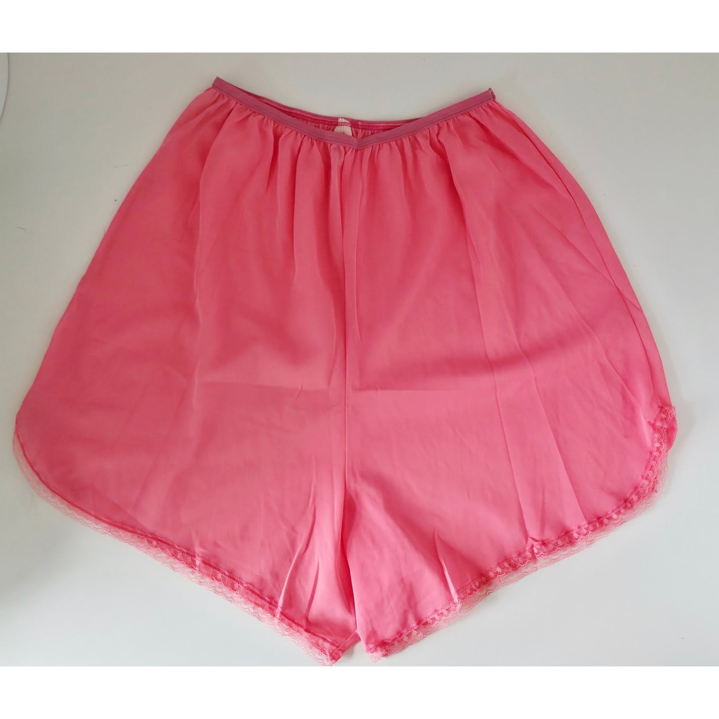 VINTAGE *NEW* 1960's Movie Star Pink with Lace Bloomers Leggings Panties Sz  XXL