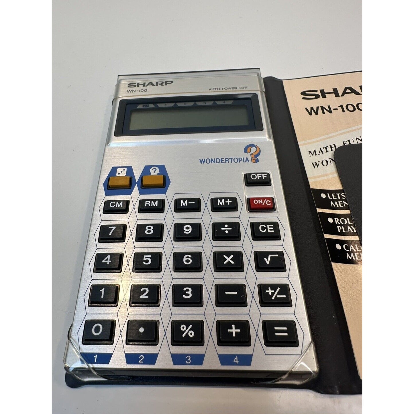 VINTAGE *NEW*  1980's Sharp WN-100 Wondertopia Calculator