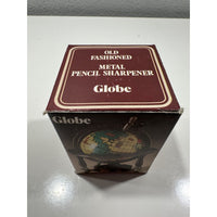 VINTAGE *NEW* Miniature Metal World Globe Pencil Sharpener