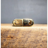 VINTAGE *NEW* 1960's Gent Gold Textured Butane Lighter Japan