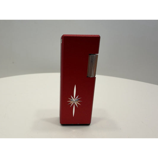 VINTAGE *NEW* 1950's Capri w/Design Red/Silver Butane Japanese Lighter