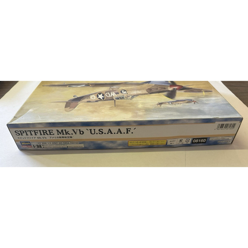 VINTAGE *NEW* Hasegawa Spitfire Mk.Vb ' USAAF ' Fighter 1:48 Scale Model Kit