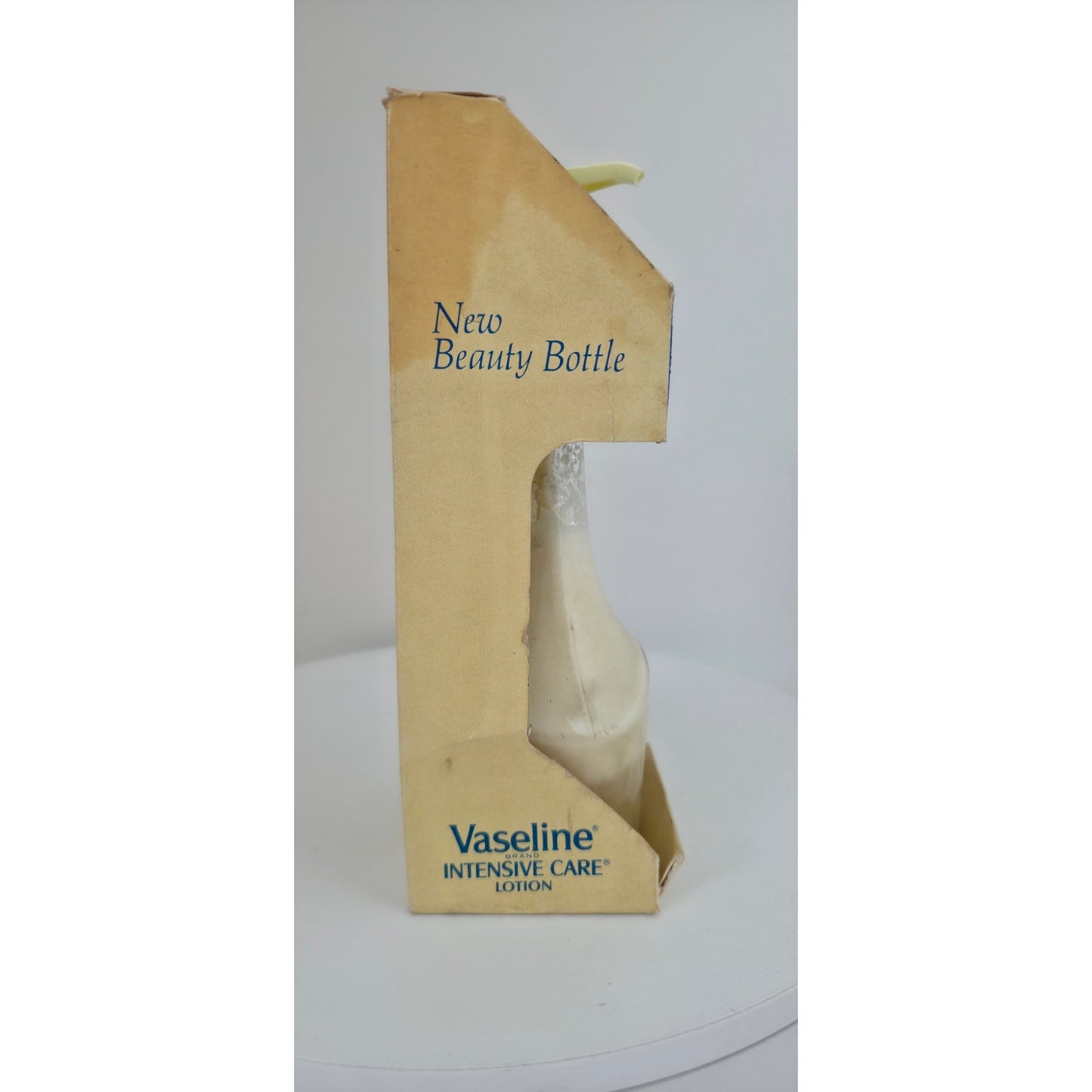 VINTAGE *NEW* 1970's Vaseline Intensive Care Lotion Glass Bottle Original Box